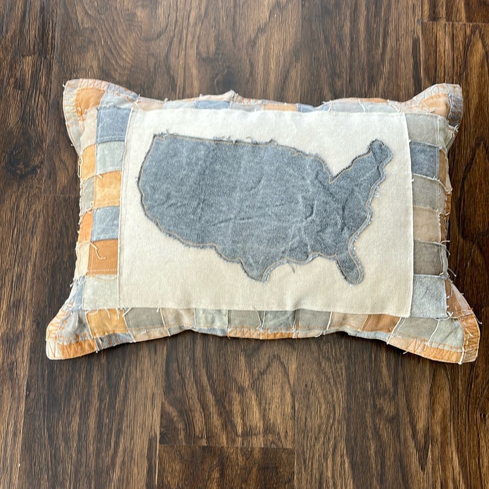 Primitives by Kathy United States 16”x23” patchwork pillow.  USA